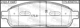 Febest 2101-F150F Pad Kit, Disc Brake, Front - Kit