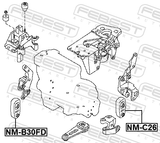 Febest NM-B30FD Front Engine Mount
