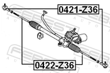 Febest 0422-Z36 Steering Tie Rod