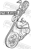 Febest 2188-KUGII Pulley Idler