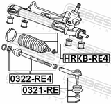 Febest HRKB-RE4 Steering Gear Boot