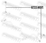 Febest 6723-MSF Front Stabilizer Link / Sway Bar Link