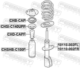 Febest CHSI-C140UPF Front Spring Upper Seat