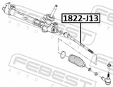 Febest 1822-J13 Steering Tie Rod