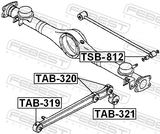 Febest TSB-812 Bushing Rear Lateral Control Rod