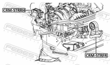 Febest CRM-STRFR Front Engine Mount