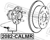 Febest 2082-CALMR Rear Wheel Hub