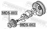 Febest MDS-002 Crankshaft Pulley