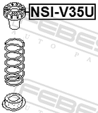 Febest NSI-V35U Rear Spring Upper Seat