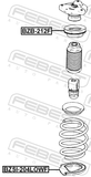 Febest BZB-212F Front Shock Absorber Bearing