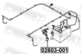Febest 02603-001 Rear Level Sensor (With Bracket, With Link)