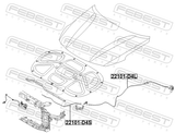 Febest 22101-D4L Cable Assembly Hood Lock Control