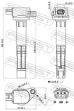 Febest 03640-006 Ignition Coil