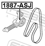 Febest 1887-ASJ Tension Pulley