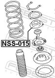 Febest NSS-015 Front Shock Absorber Mounting