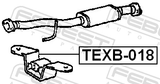 Febest TEXB-018 Exhaust Pipe Mounting Bracket