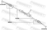 Febest 0121-NGX10LH Steering Tie Rod End Left
