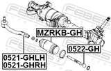 Febest 0522-GH Steering Tie Rod