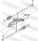 Febest 3422-PAN Steering Tie Rod