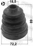 Febest 0515-BKT Boot Inner CV Joint Kit 72.5X89X18.5
