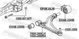 Febest 1898-001-KIT Suspension Arm Bolt W/ Washer Repair Kit