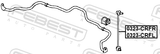 Febest 0323-CRFR Front Right Stabilizer Link / Sway Bar Link