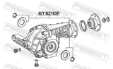 Febest KIT-BZ163F Differential-Pinion Seal (Set Of Two)