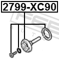 Febest 2799-XC90 Oil Casing Drain Plug