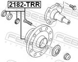 Febest 2182-TRR Rear Wheel Hub