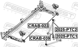 Febest 2025-PTC1 Rear Transverse Link