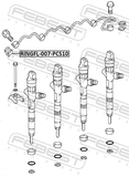 Febest RINGFL-007-PCS10 O-Ring Fuel Injector PCS 10