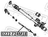 Febest 0222-F24M18 Steering Tie Rod