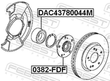 Febest 0382-FDF Front Wheel Hub