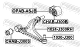 Febest 1024-J300RH Right Front Arm
