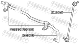 Febest 2699-3VF Stabilizer Front D24.4