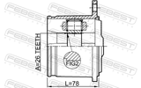 Febest 0111-GX100R Rear Inner CV Joint 26X116.5