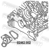 Febest 02462-002 Thermostat 82°C