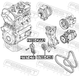 Febest 2390-CFPA Belt Tensioner
