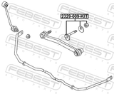 Febest 2329-009-KIT Repair Kit, Camber Adjusting Eccentric Bolt