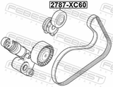 Febest 2787-XC60 Tension Pulley