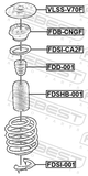 Febest FDB-CNGF Front Shock Absorber Bearing