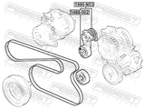 Febest 1990-N53 Belt Tensioner