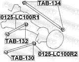 Febest TAB-132 Bushing, Rear Trailing Arm