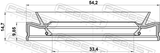 Febest 95HEY-35541015U Drive Shaft Oil Seal 33.4X54.2X9.85X14.7