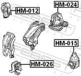Febest HM-026 Front Engine Mount At