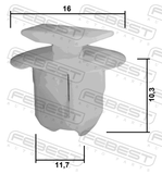 Febest 88570-133 Retainer Clip