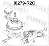 Febest 0279-R20 Brake Master Cylinder