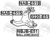 Febest 0220-E51 Ball Joint Front Arm