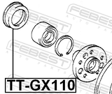 Febest TT-GX110 Rear Wheel Bearing Dust Deflector