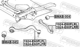 Febest 1924-E60FLRR Right Lower Front Arm